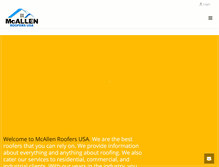 Tablet Screenshot of mcallenroofers.com